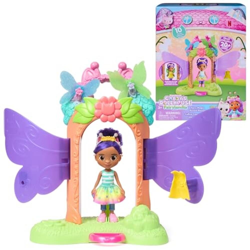 Gabby's Dollhouse Fairylandia, Fairy Magic Reveal Transforming Playset NIB